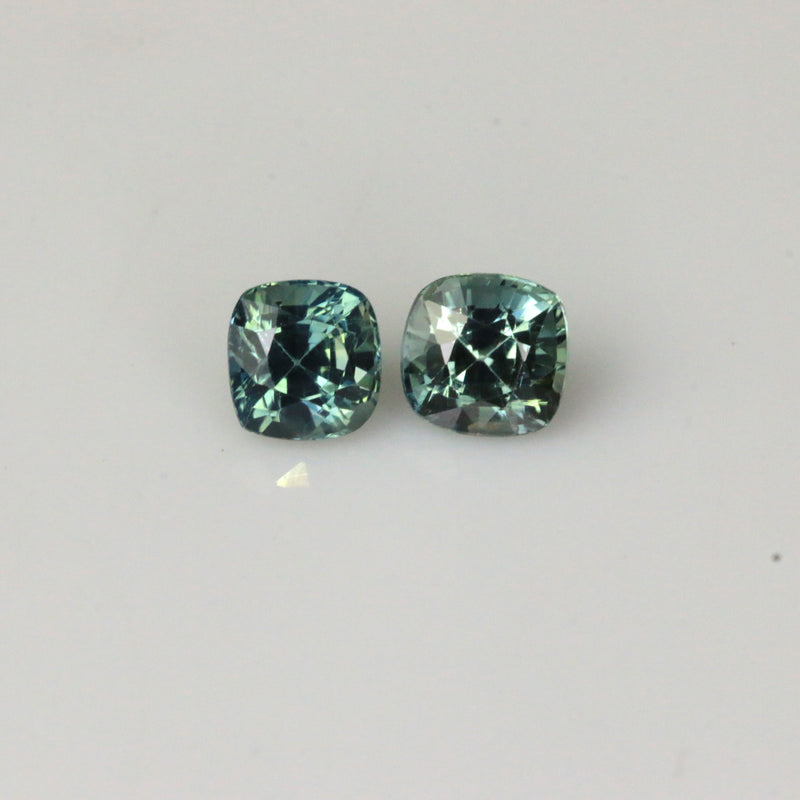 1.51ct Natural Teal Sapphire-02 Pcs