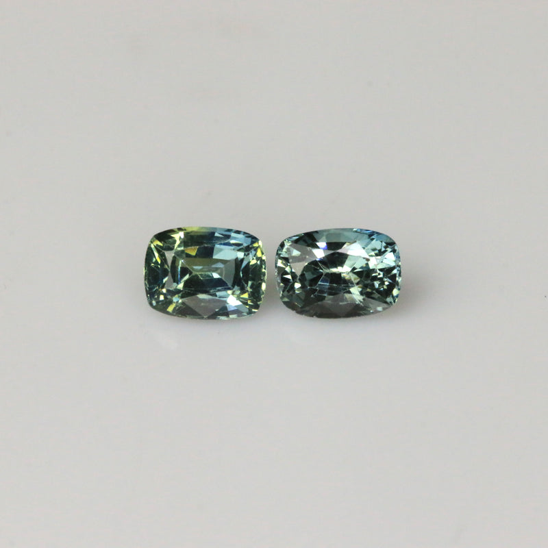1.79ct Natural Teal Sapphire-02 Pcs
