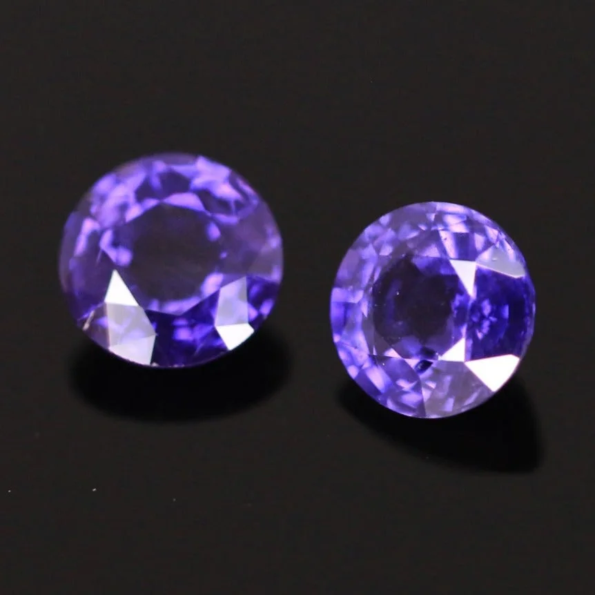 1 Pair Natural Colour Change Sapphire