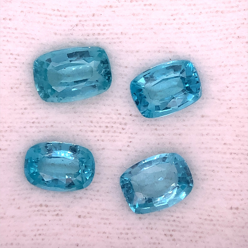 4.36ct Natural Apatite -4Pcs
